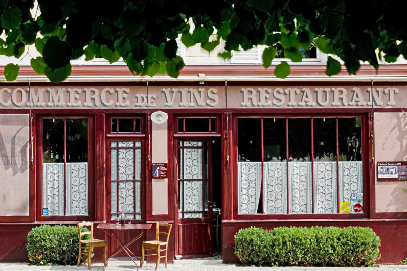 Devanture de l'auberge Ravoux à Auvers-sur-Oise